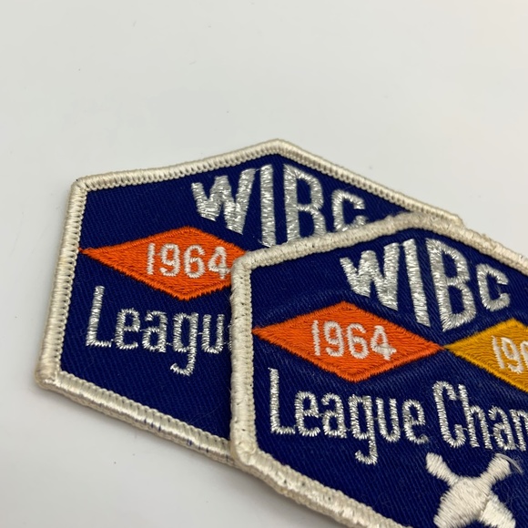 Vintage 1960s WIBC Bowling League Championship Collectible Patches - Picture 3 of 10